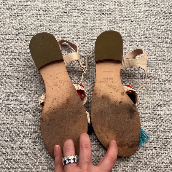 Kate Spade Sunset Tassel Pom Pom Sandals - Picture 3 of 4